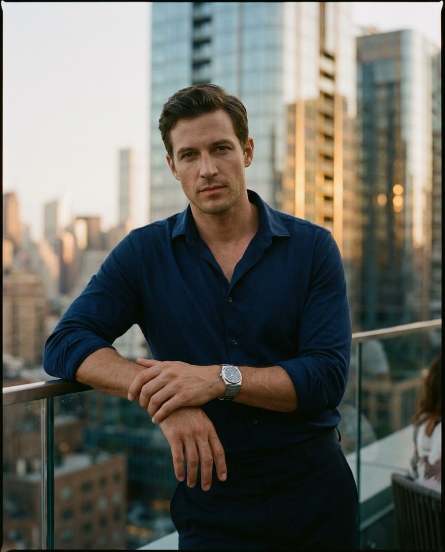 Man wearing an integrated-bracelet sports watch — ChronoSeasons Integrated Bracelet Watches