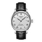 Tissot Le Locle Powermatic 80 — Silver Dial, Black Leather Strap