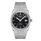 Tissot PRX 40mm Powermatic 80 — Black Dial, Steel Bracelet