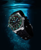 Paul Rich Aquacarbon Pro Midnight Silver Sunburst — 43mm Dive Watch
