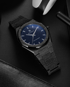 Paul Rich Frosted Star Dust II Black — 43mm Automatic or Quartz Dress Watch