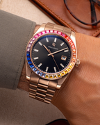 Paul Rich Rainbow Legacy Rose Gold (Limited) — 40mm Crystal-Set Quartz Watch