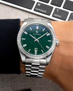Paul Rich Legacy Silver Green Aventurine — 40mm Quartz Watch