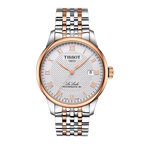 Tissot Le Locle 39.3mm — Silver Dial, Rose Gold Two-Tone Bracelet