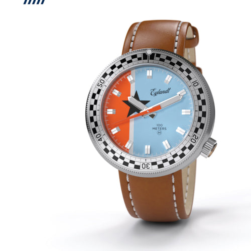 Hemel Snelway CBL blue-dial no-lug quartz field watch