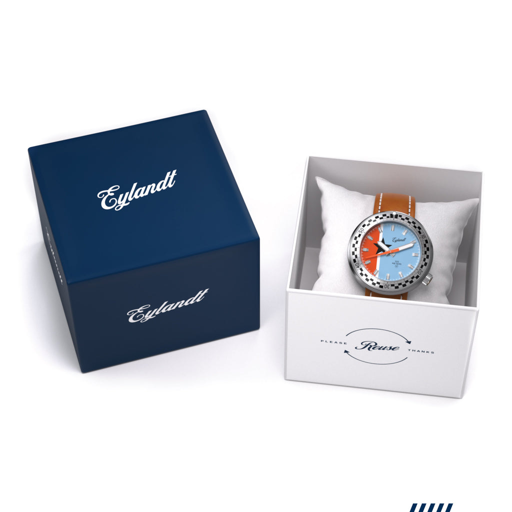 Hemel Snelway CBL — 40mm No-Lug Quartz Field Watch, Blue Dial (Seiko VH31)