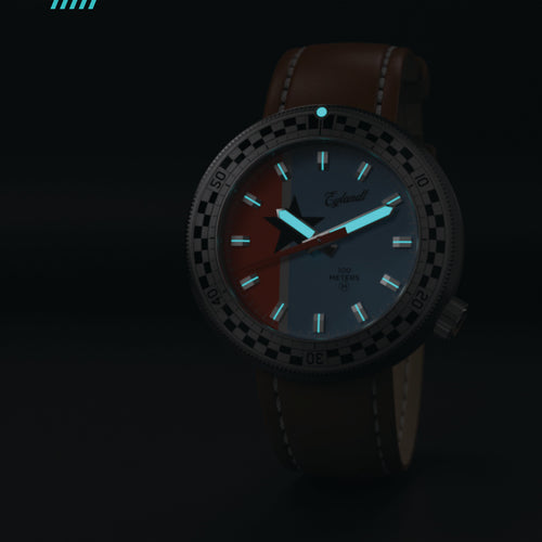 Hemel Snelway CBL — 40mm No-Lug Quartz Field Watch, Blue Dial (Seiko VH31)