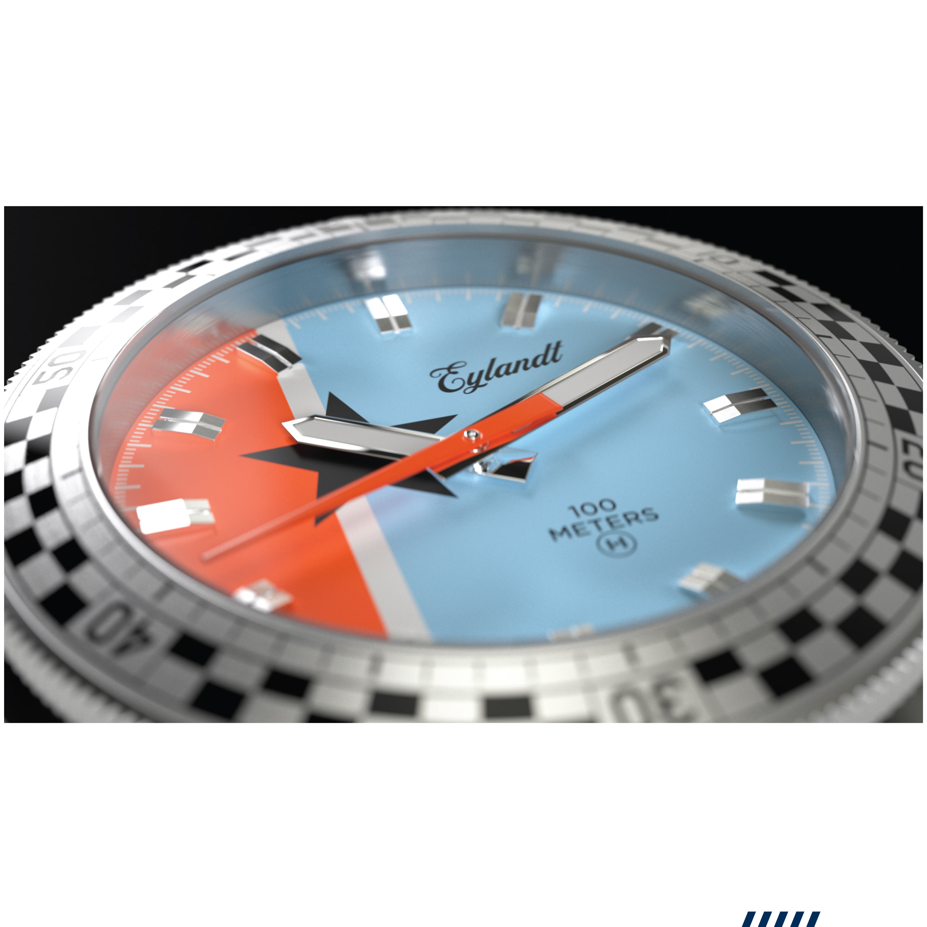 Hemel Snelway CBL — 40mm No-Lug Quartz Field Watch, Blue Dial (Seiko VH31)