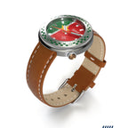 Hemel Snelway SRNM — 40mm No-Lug Quartz Field Watch, Red Dial (Seiko VH31)
