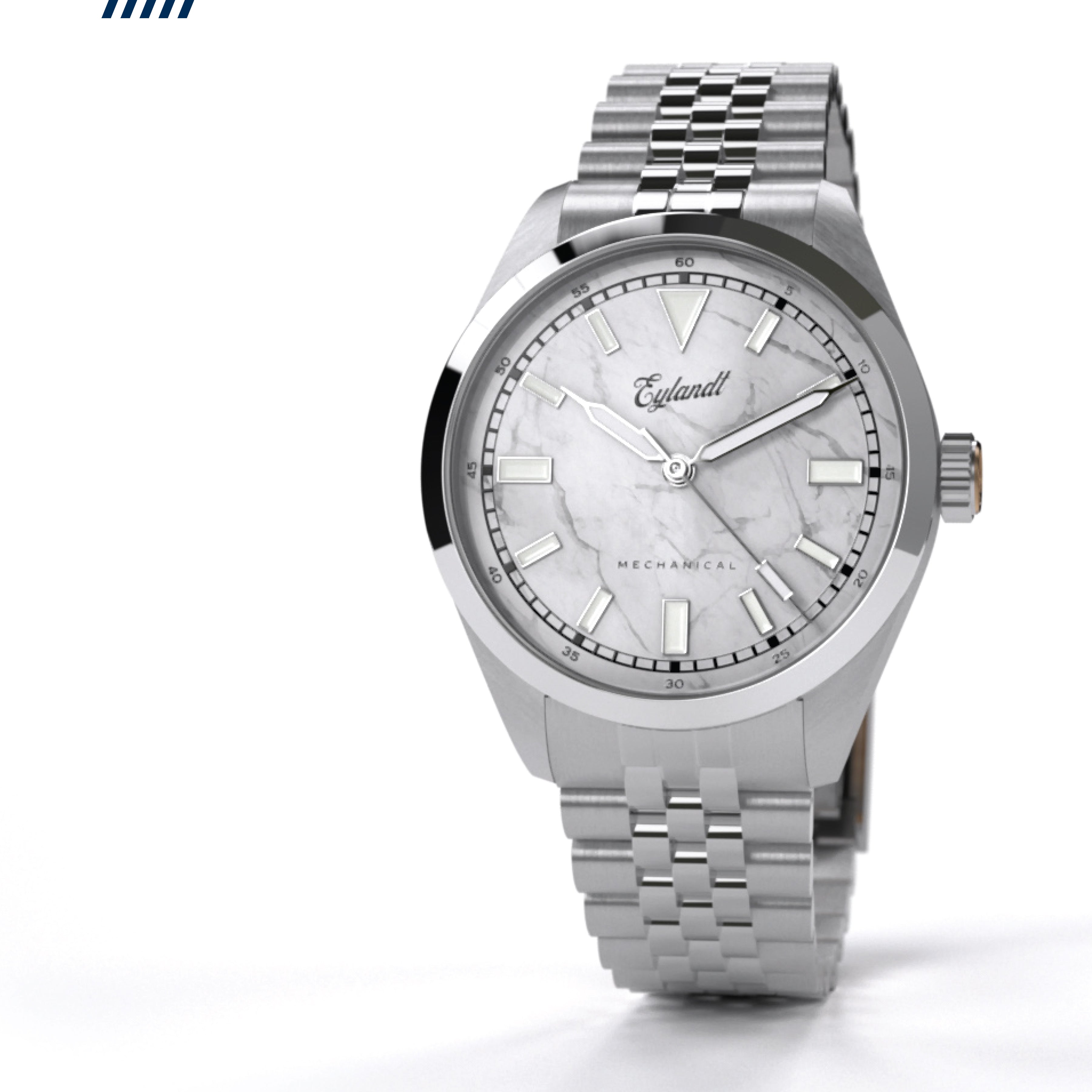 Hemel Aurelian marble-dial automatic dress watch