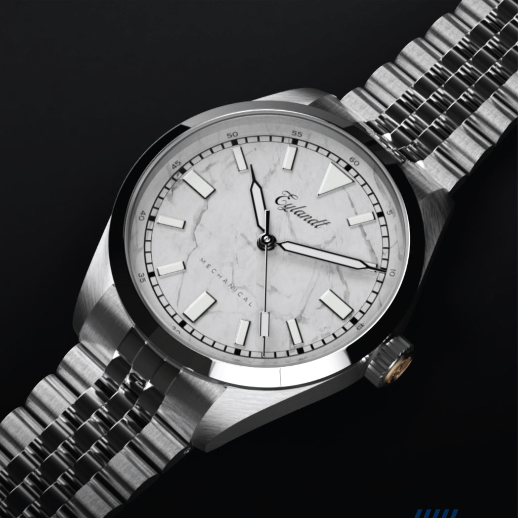 Hemel Aurelian — 40mm Automatic Marble-Dial Dress Watch (Seiko YN55A)