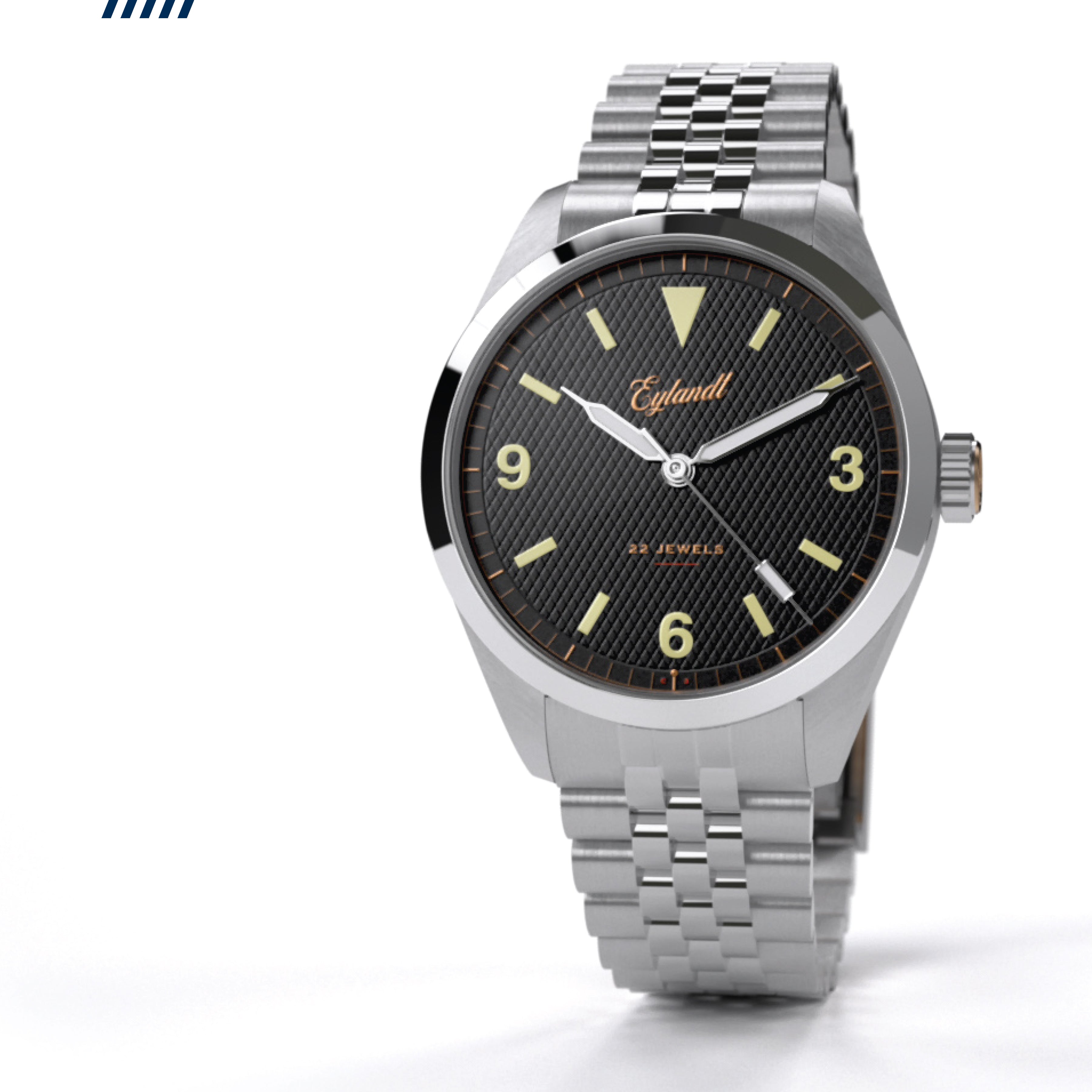 Hemel Valiant gilt-dial automatic explorer field watch