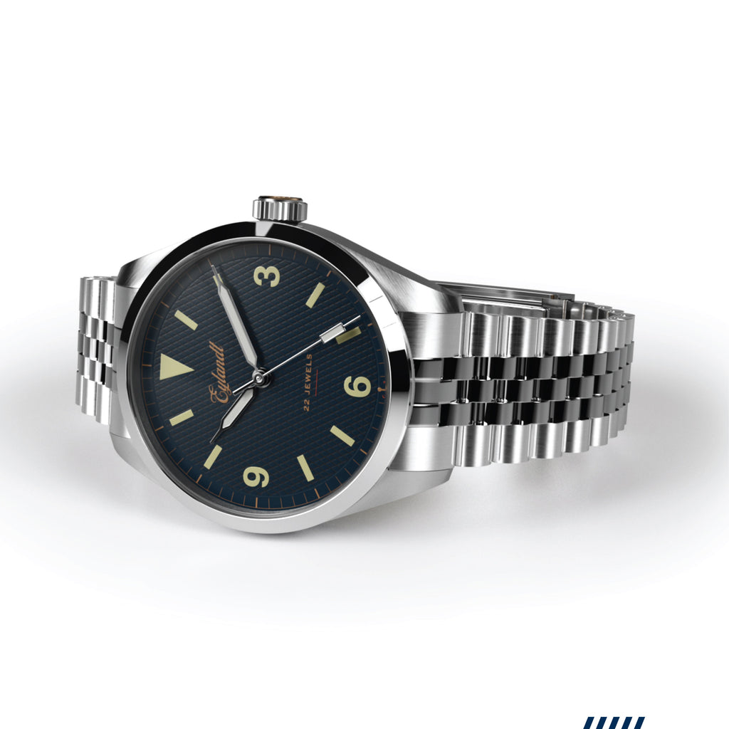 Hemel Valiant — 40mm Automatic Explorer Field Watch, Gilt Dial (Seiko YN55A)