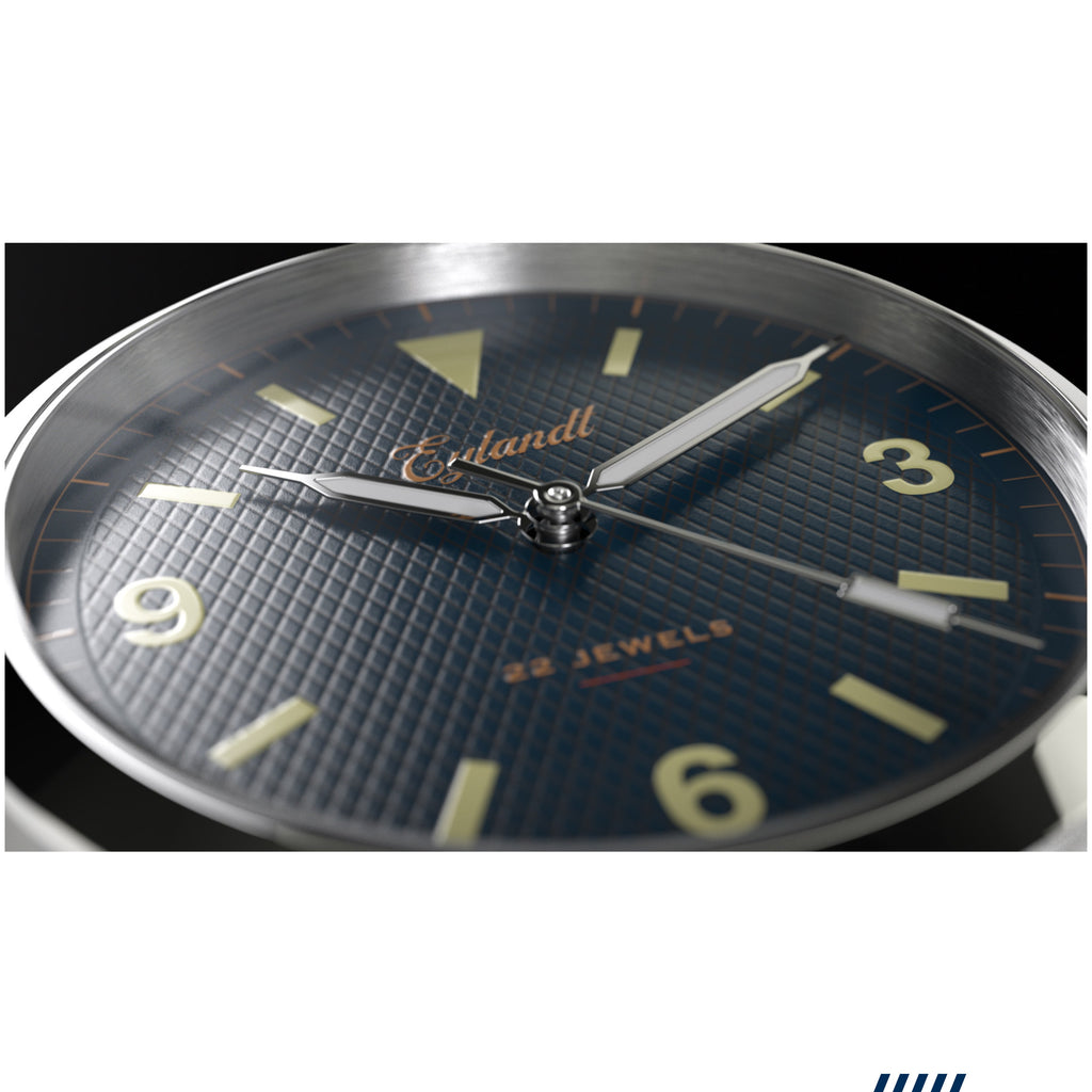 Hemel Valiant — 40mm Automatic Explorer Field Watch, Gilt Dial (Seiko YN55A)