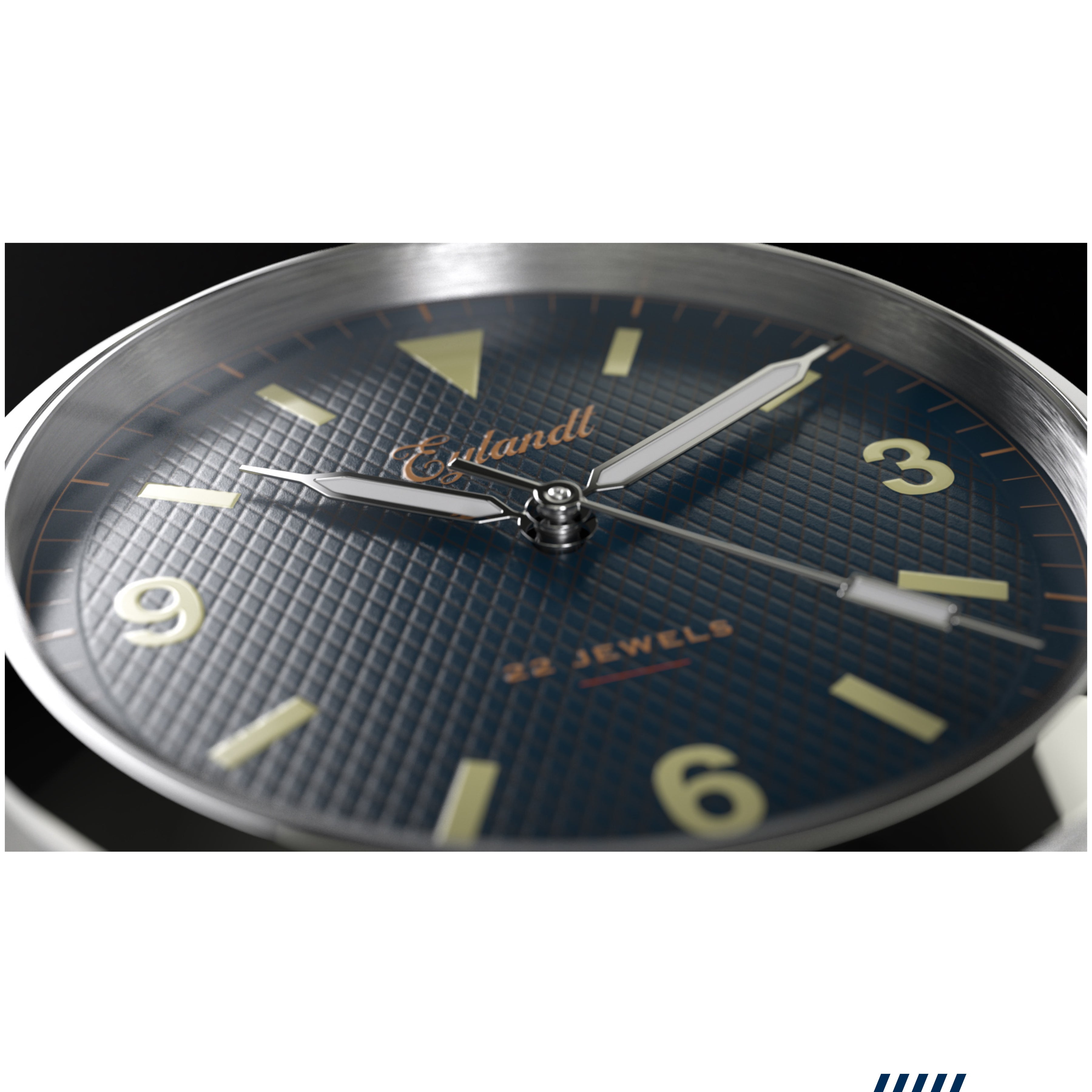 Hemel Valiant — 40mm Automatic Explorer Field Watch, Gilt Dial (Seiko YN55A)