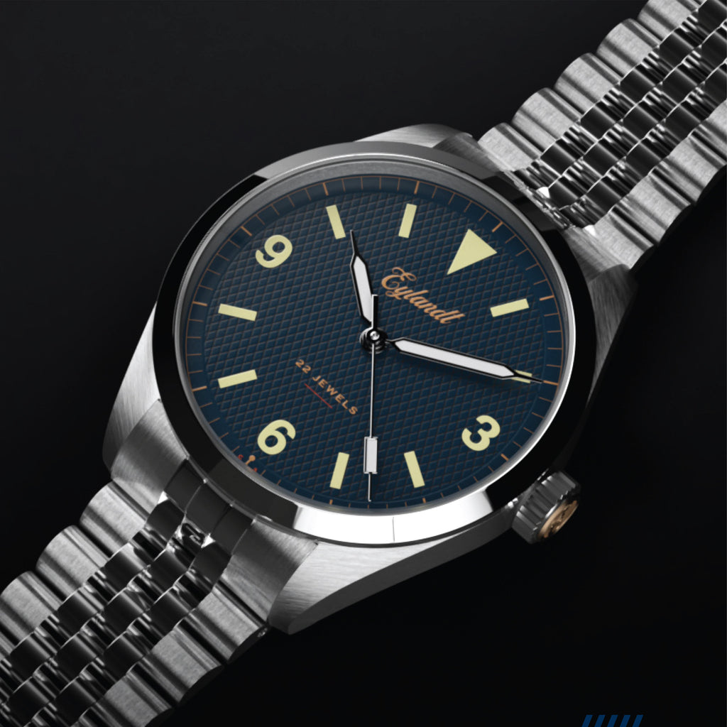 Hemel Valiant — 40mm Automatic Explorer Field Watch, Gilt Dial (Seiko YN55A)