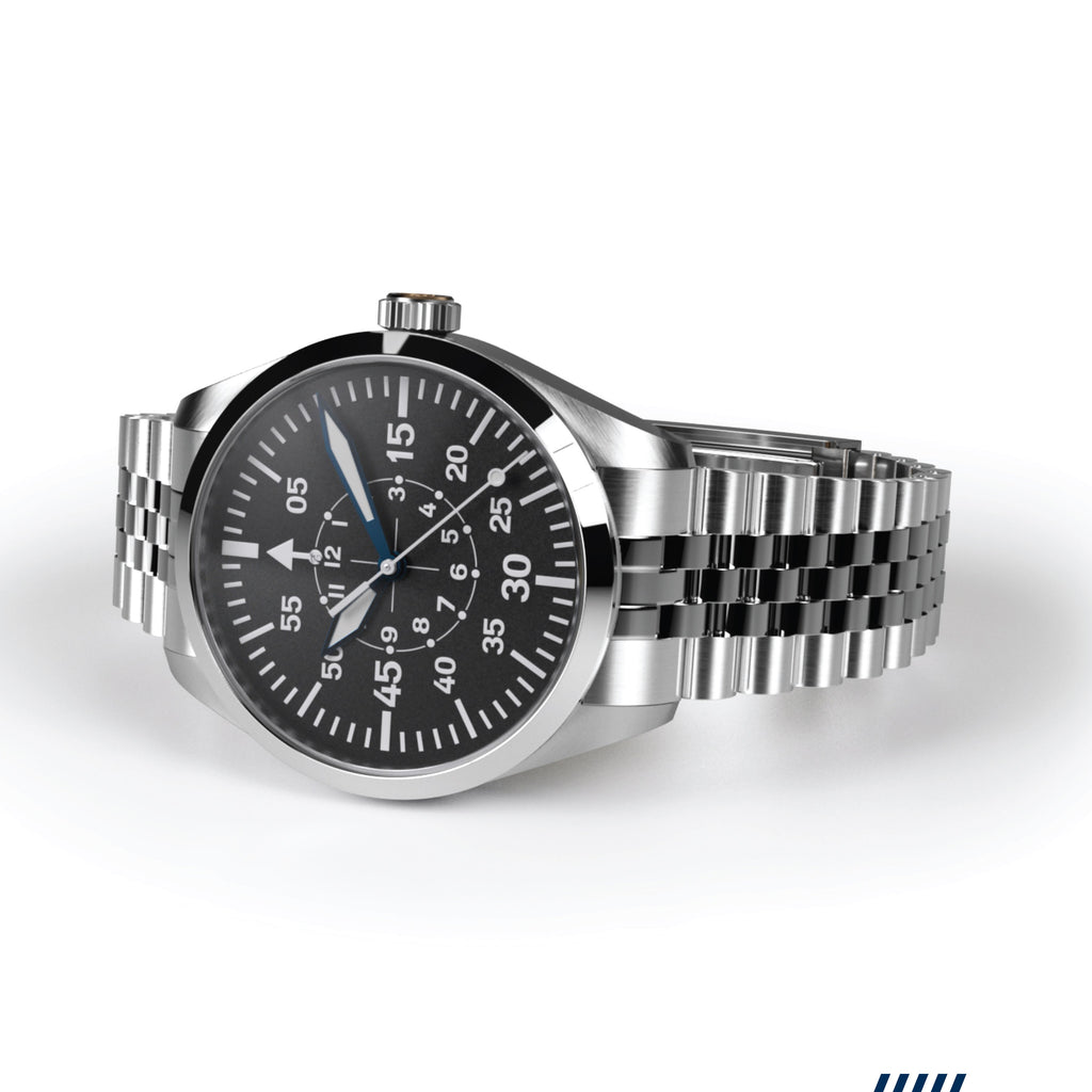Hemel Helmsman — 40mm Automatic Field Watch, Jubilee Bracelet (Seiko YN55A)