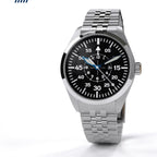 Hemel Helmsman automatic field watch on jubilee bracelet