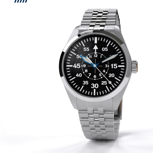Hemel Helmsman automatic field watch on jubilee bracelet