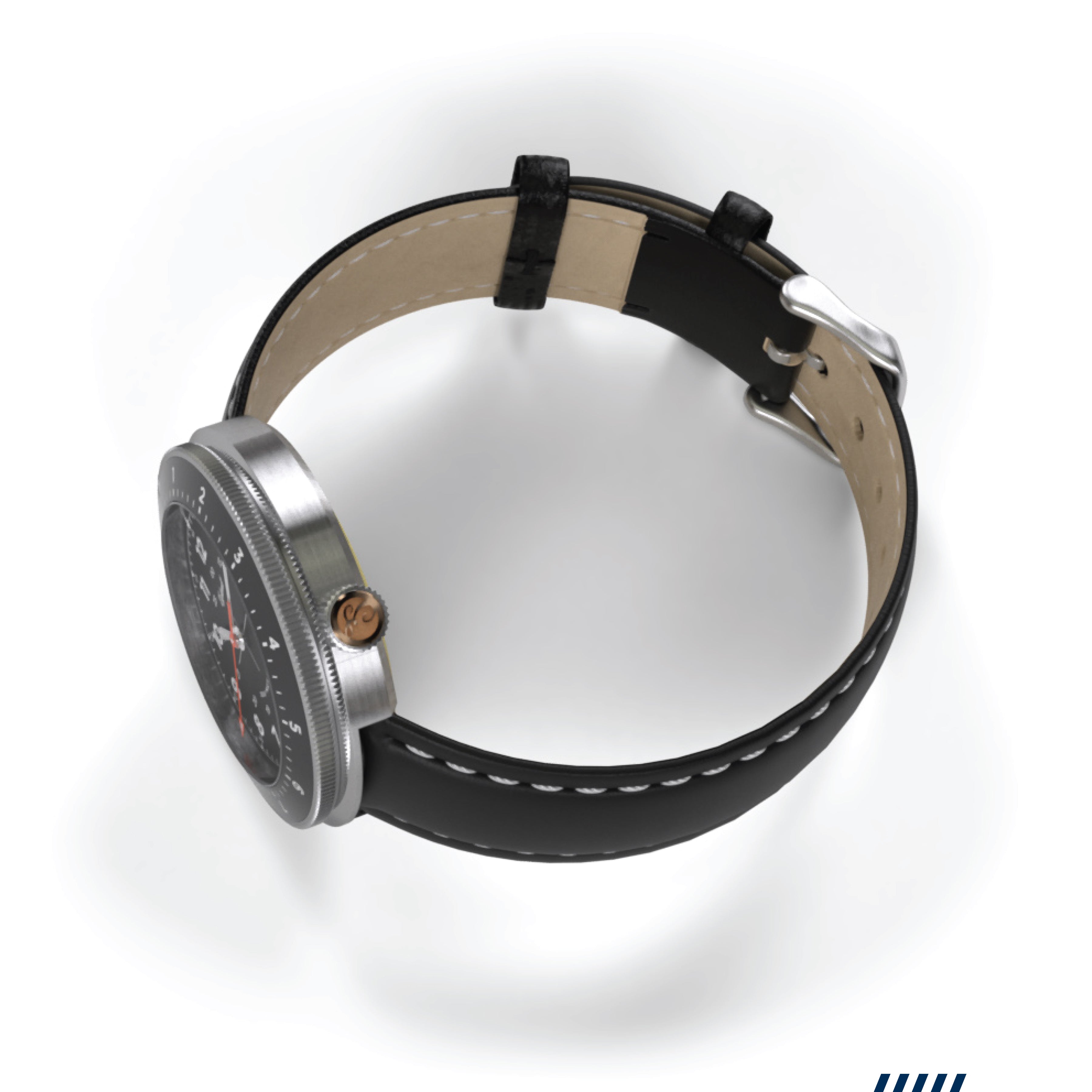 Hemel Avenger — 40mm No-Lug Quartz GMT Field Watch (Seiko VH31)