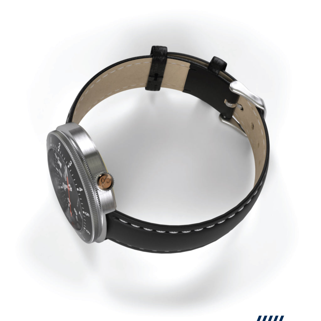 Hemel Navigator — 40mm No-Lug Quartz GMT Field Watch (Seiko VH31)