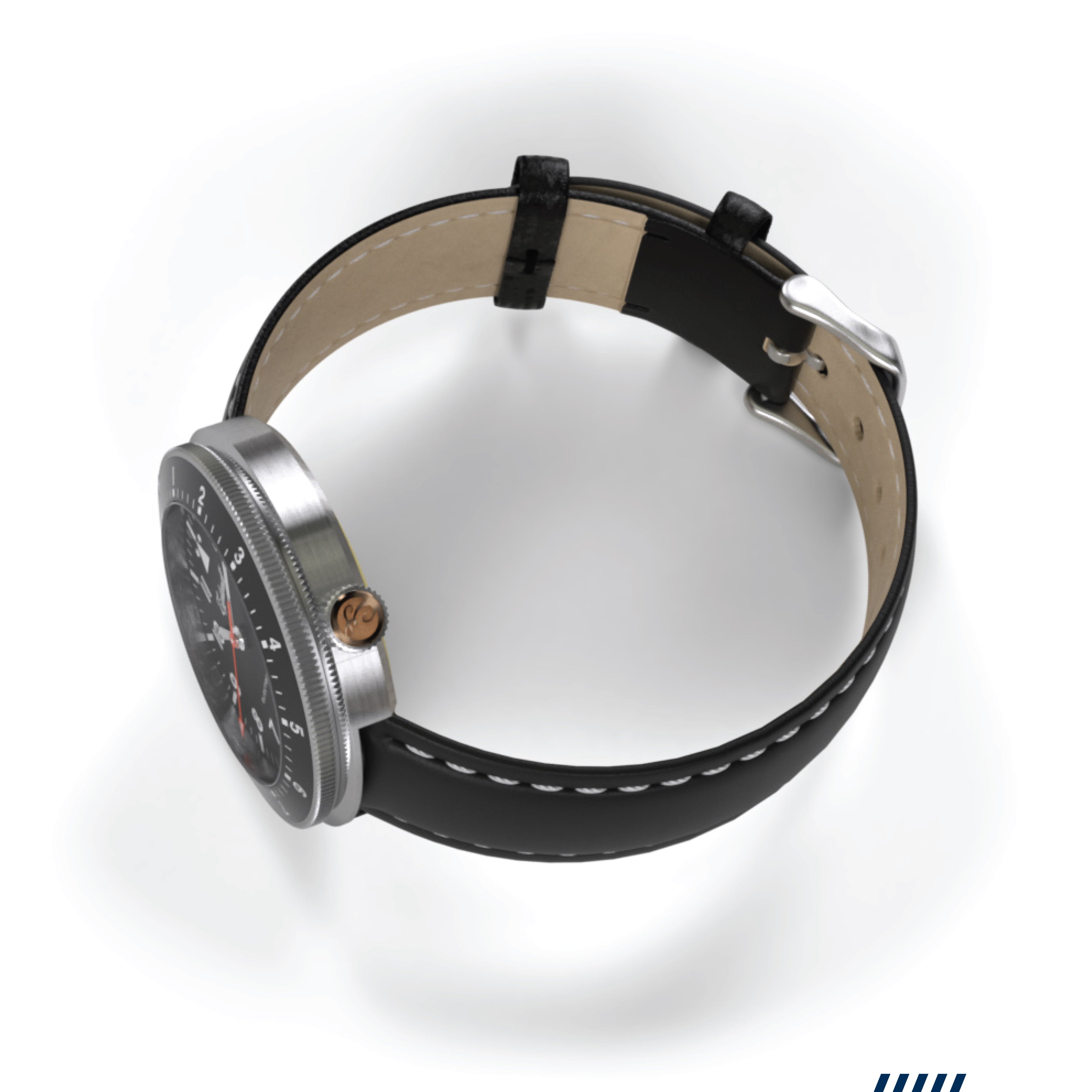 Hemel Navigator — 40mm No-Lug Quartz GMT Field Watch (Seiko VH31)