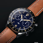 Hemel Airfoil — Hand-Wound Pilot Chronograph, Full-Lume Ivory Dial (ST19)
