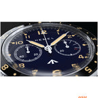Hemel Airfoil — Hand-Wound Pilot Chronograph, Full-Lume Ivory Dial (ST19)