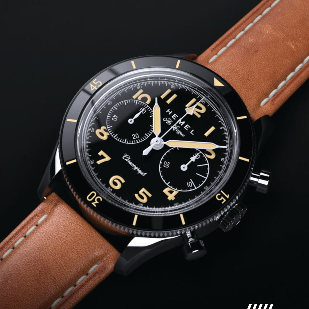 Hemel Air League Special — 40mm Hand-Wound Pilot Chronograph (ST19)