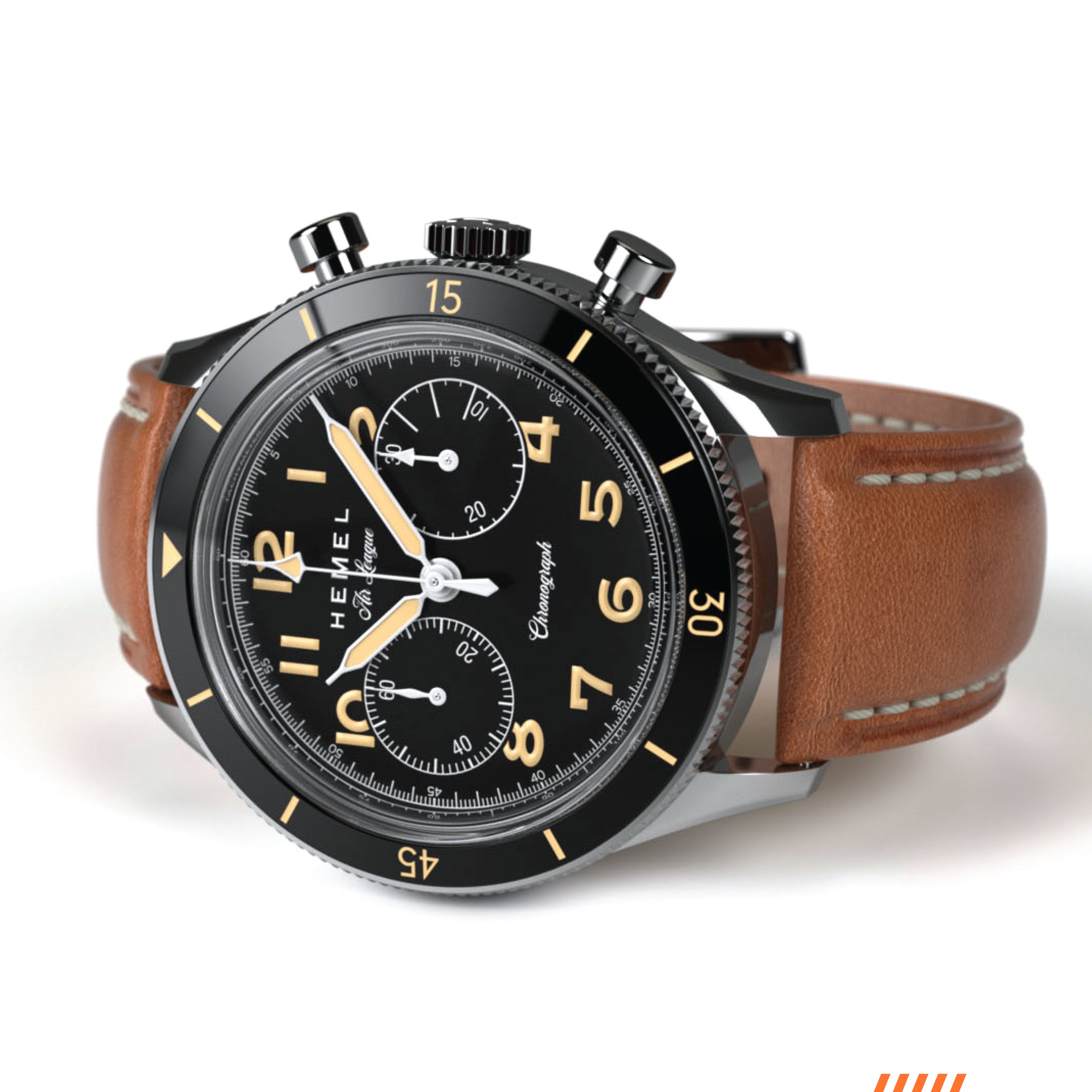 Hemel Air League Special — 40mm Hand-Wound Pilot Chronograph (ST19)