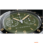 Hemel Air Wing — 40mm Hand-Wound Pilot Chronograph, Swan-Neck (ST19)