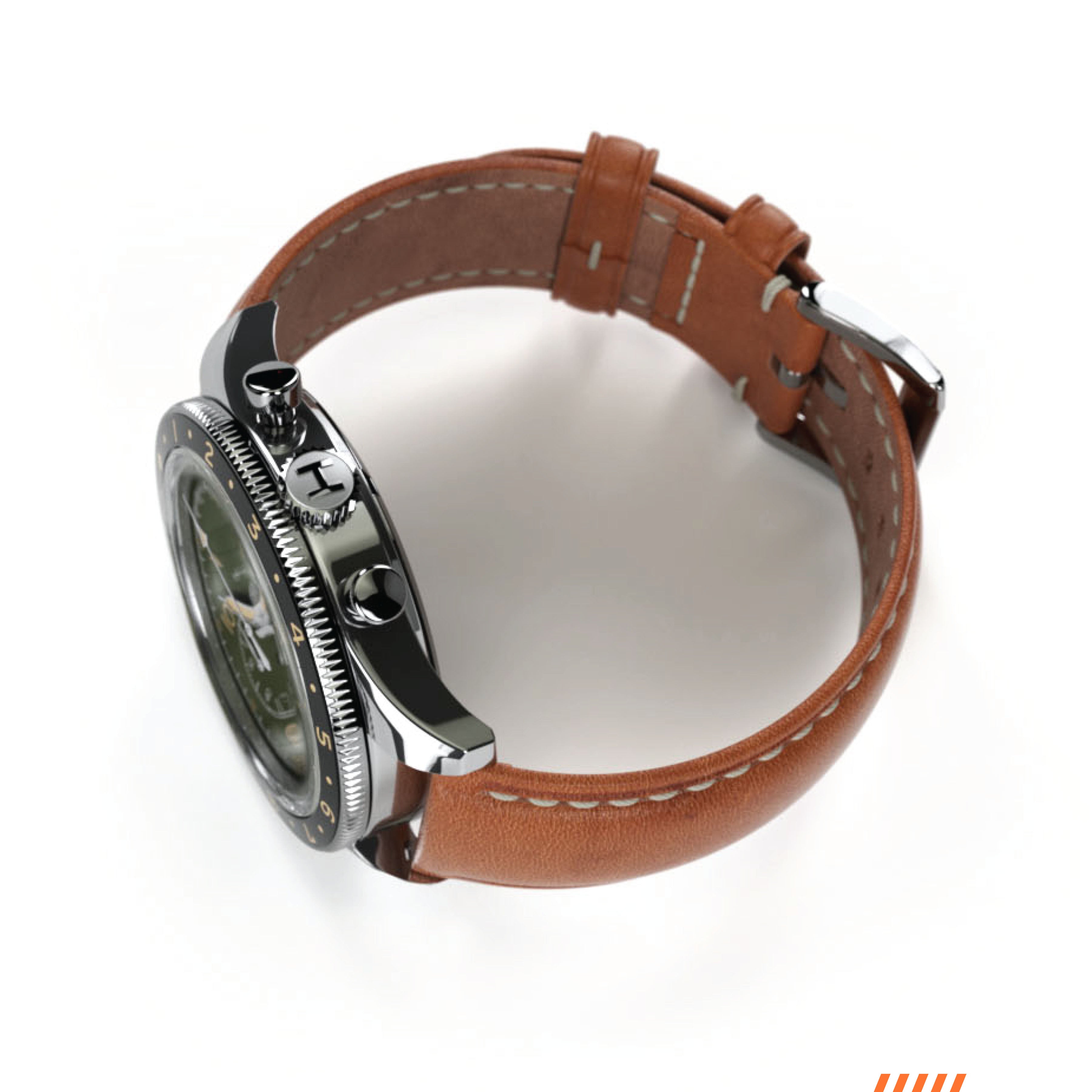 Hemel Air Wing — 40mm Hand-Wound Pilot Chronograph, Swan-Neck (ST19)