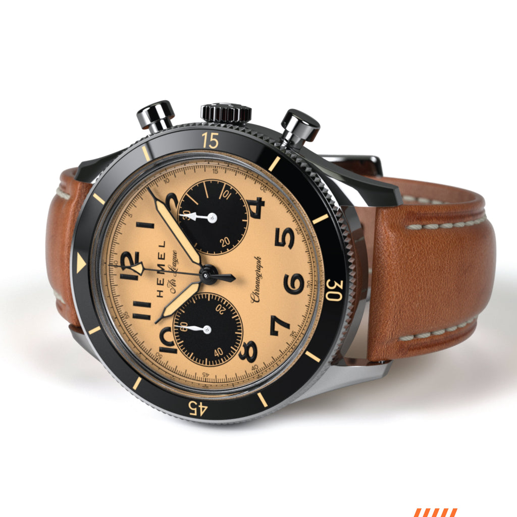 Hemel Air League Special — 40mm Hand-Wound Pilot Chronograph (ST19)