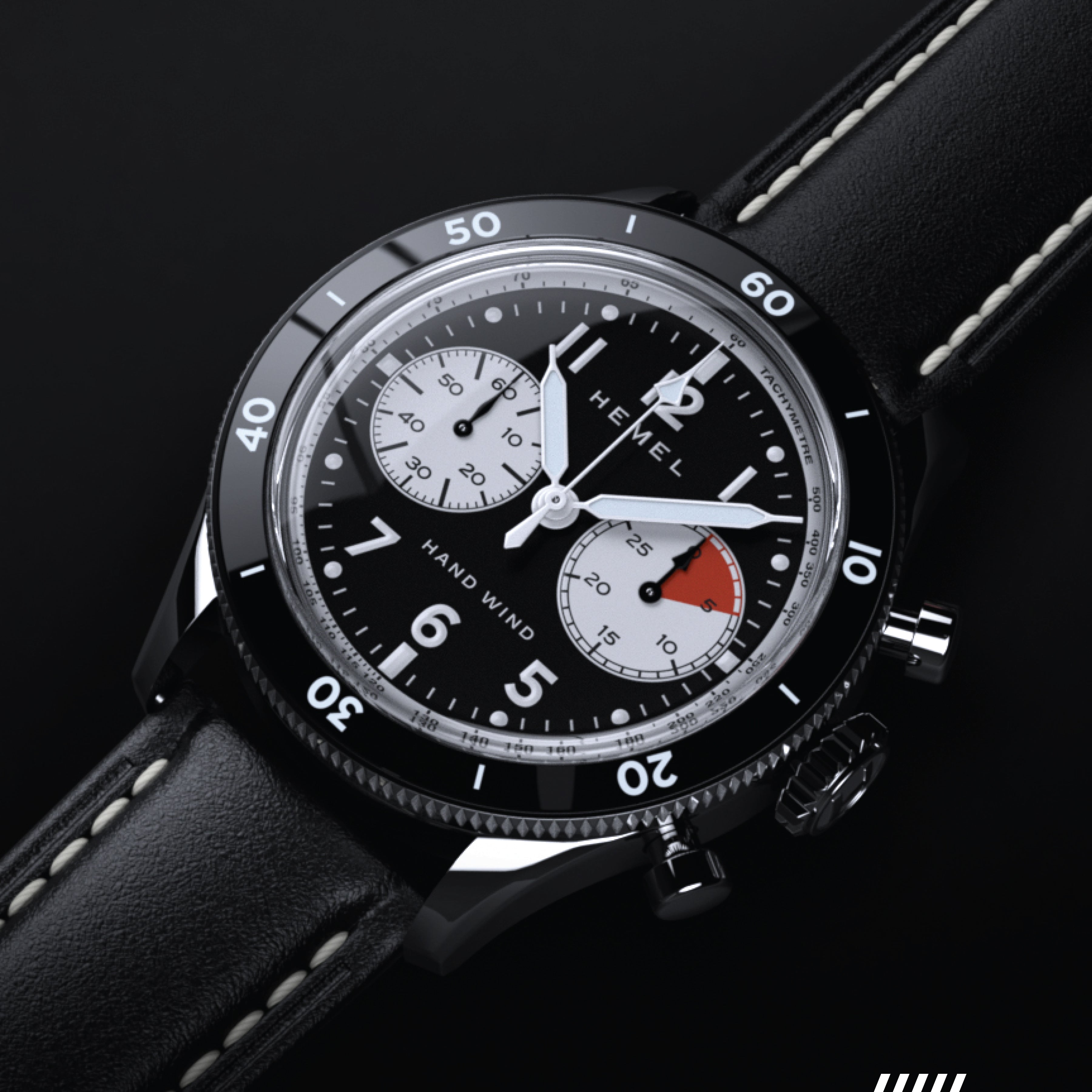 Hemel Airstream — 40mm Hand-Wound Pilot Chronograph (ST19)