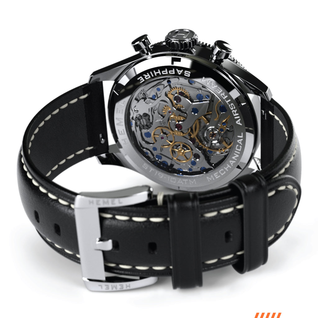 Hemel Airstream — 40mm Hand-Wound Pilot Chronograph (ST19)