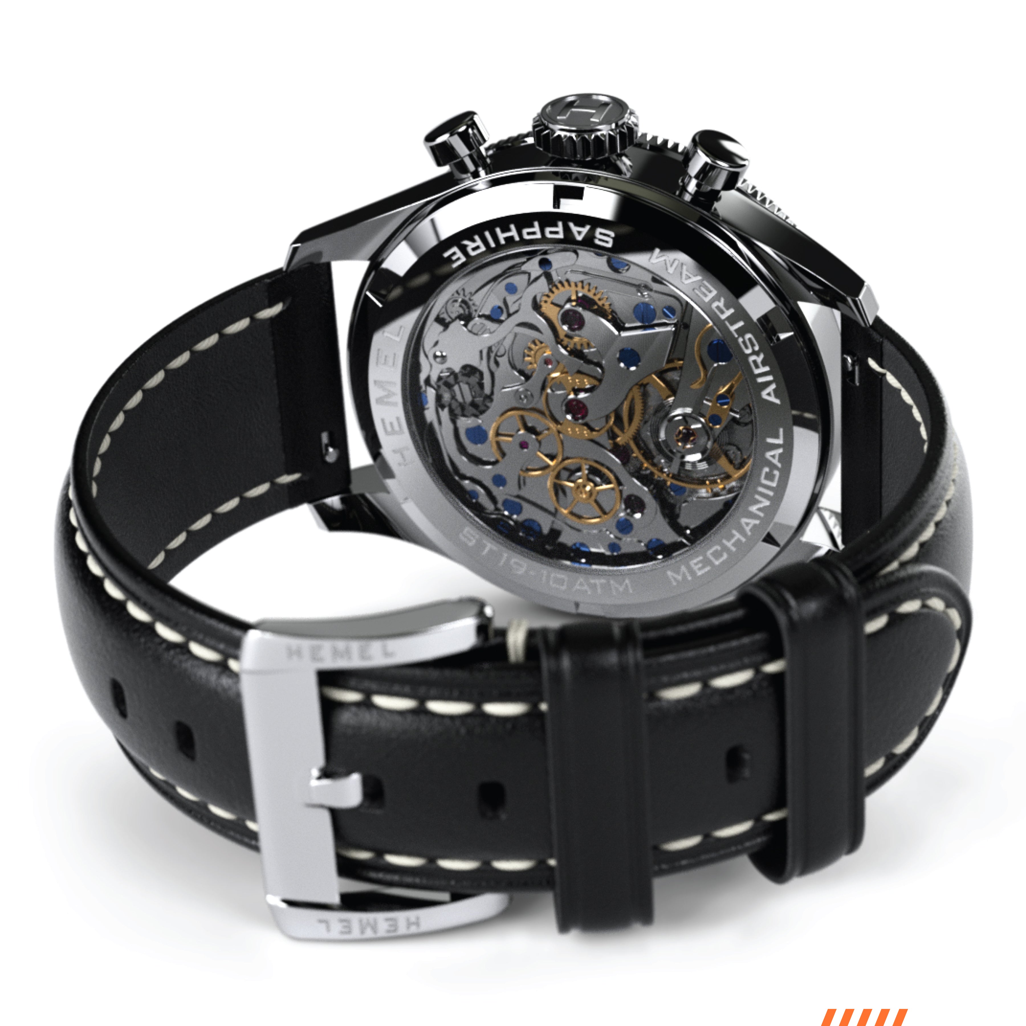 Hemel Airstream — 40mm Hand-Wound Pilot Chronograph (ST19)