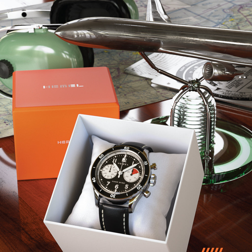 Hemel Airstream — 40mm Hand-Wound Pilot Chronograph (ST19)