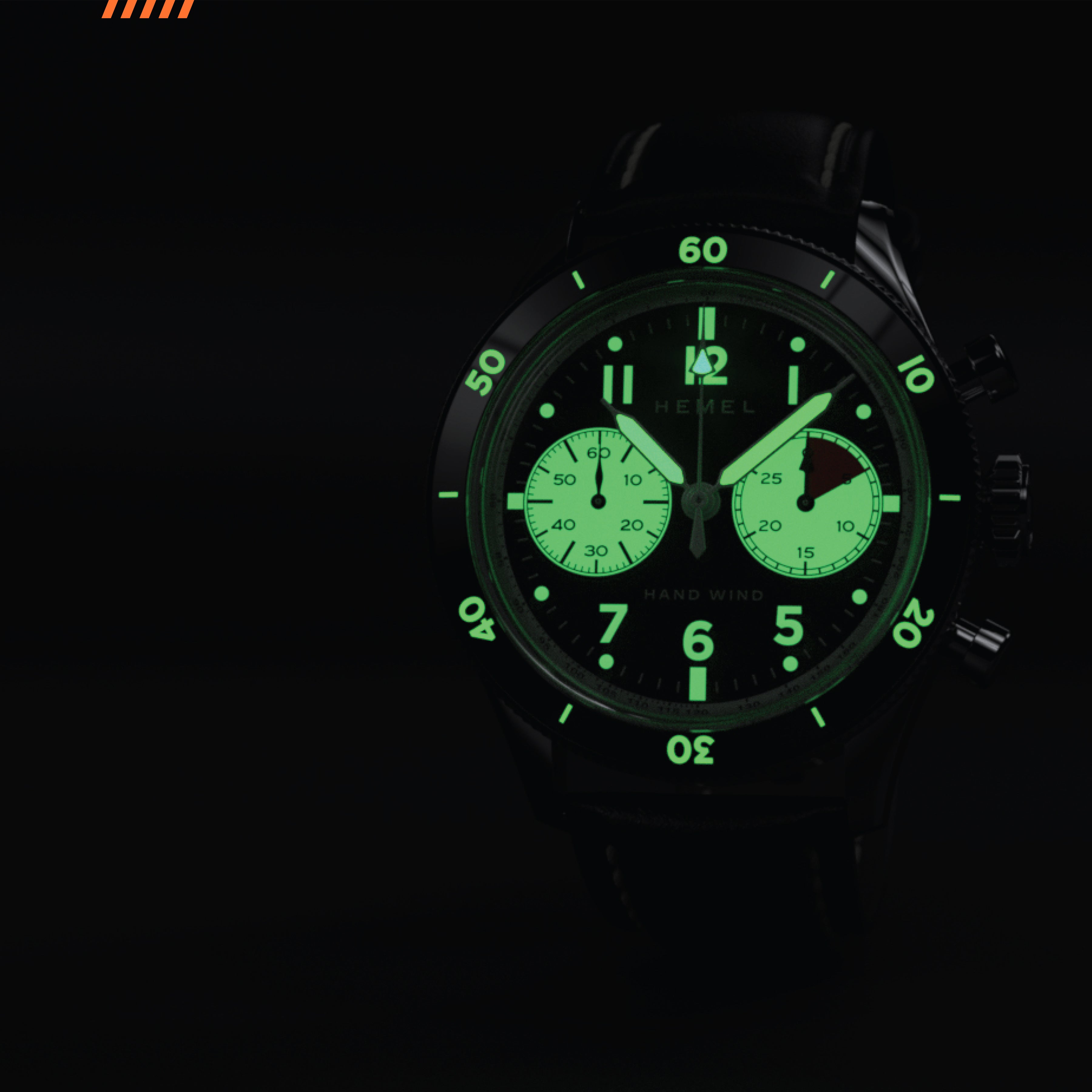 Hemel Airstream — 40mm Hand-Wound Pilot Chronograph (ST19)