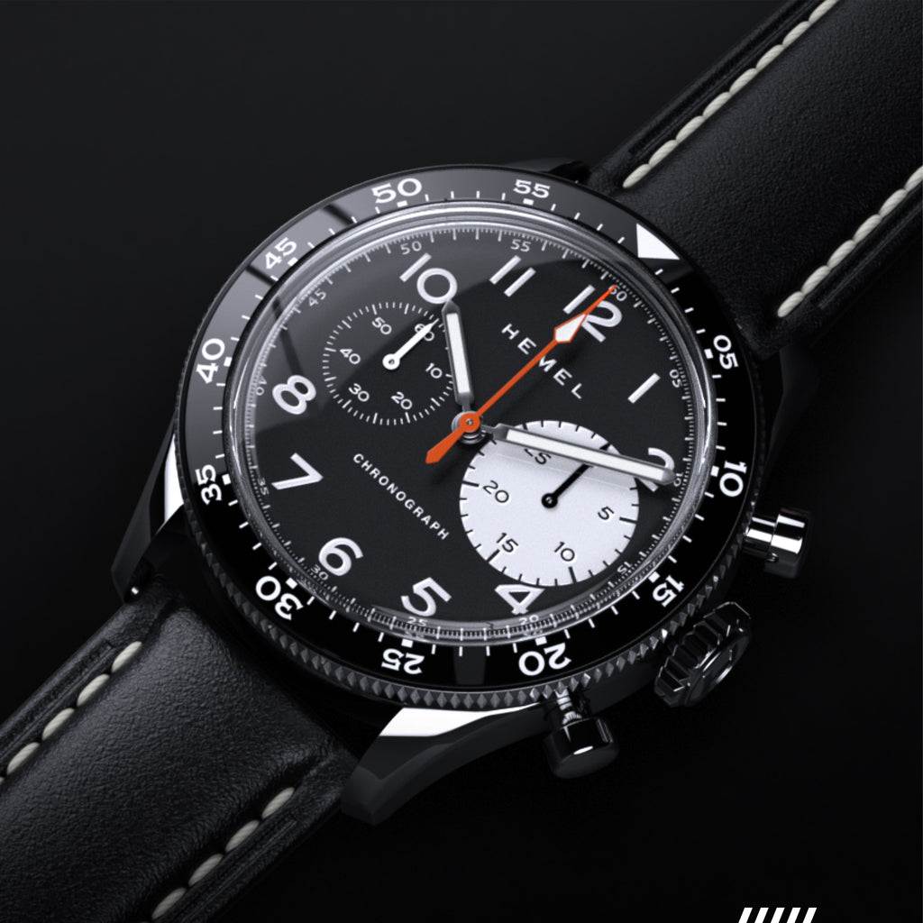 Hemel Air Power — 40mm Big-Eye Hand-Wound Pilot Chronograph (ST19)