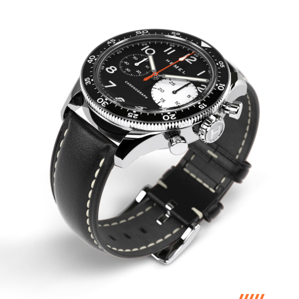 Hemel Air Power — 40mm Big-Eye Hand-Wound Pilot Chronograph (ST19)