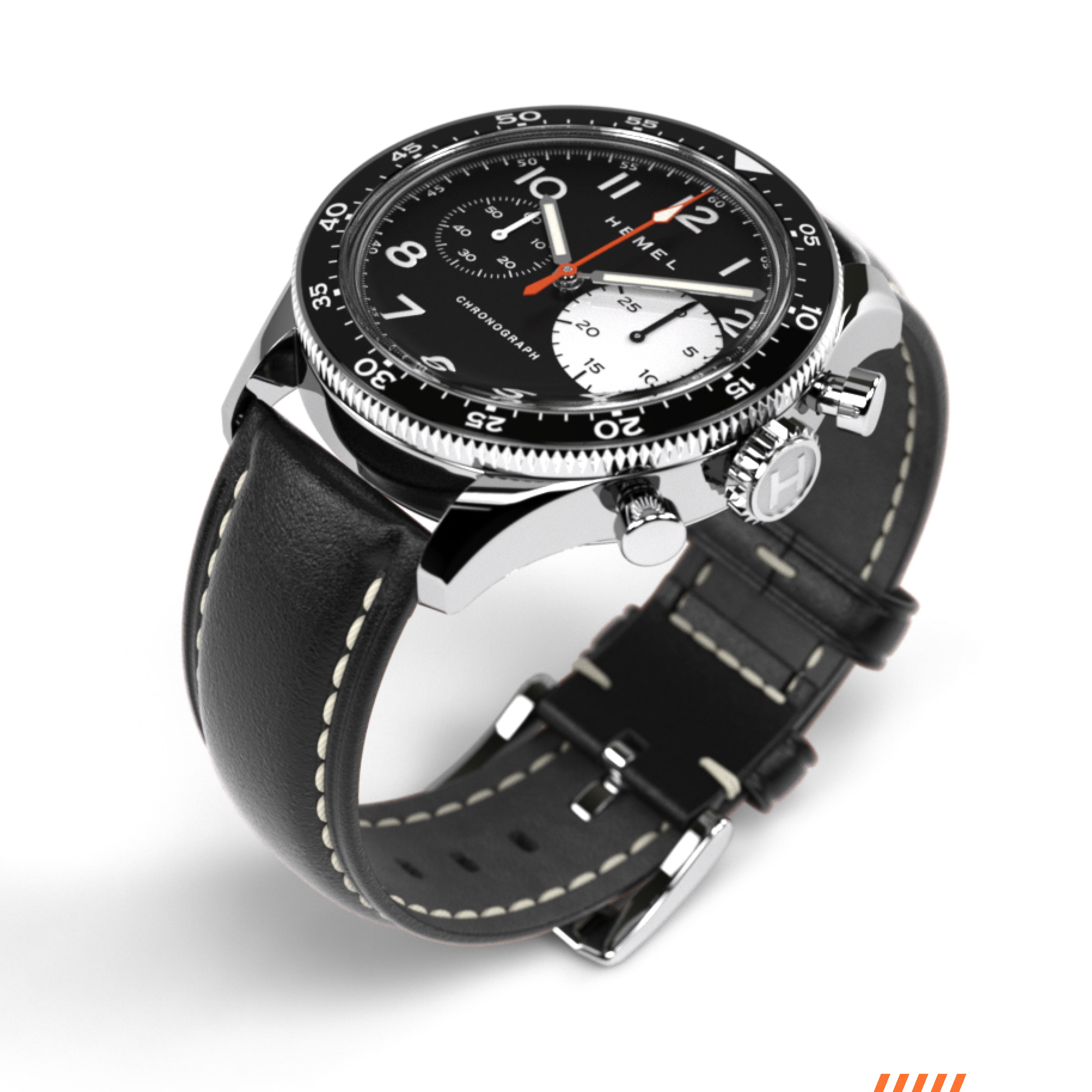 Hemel Air Power — 40mm Big-Eye Hand-Wound Pilot Chronograph (ST19)