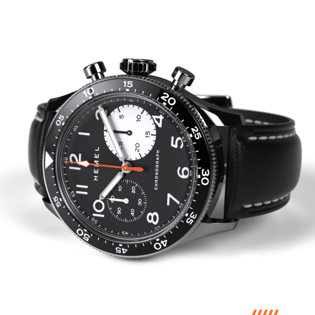 Hemel Air Power — 40mm Big-Eye Hand-Wound Pilot Chronograph (ST19)