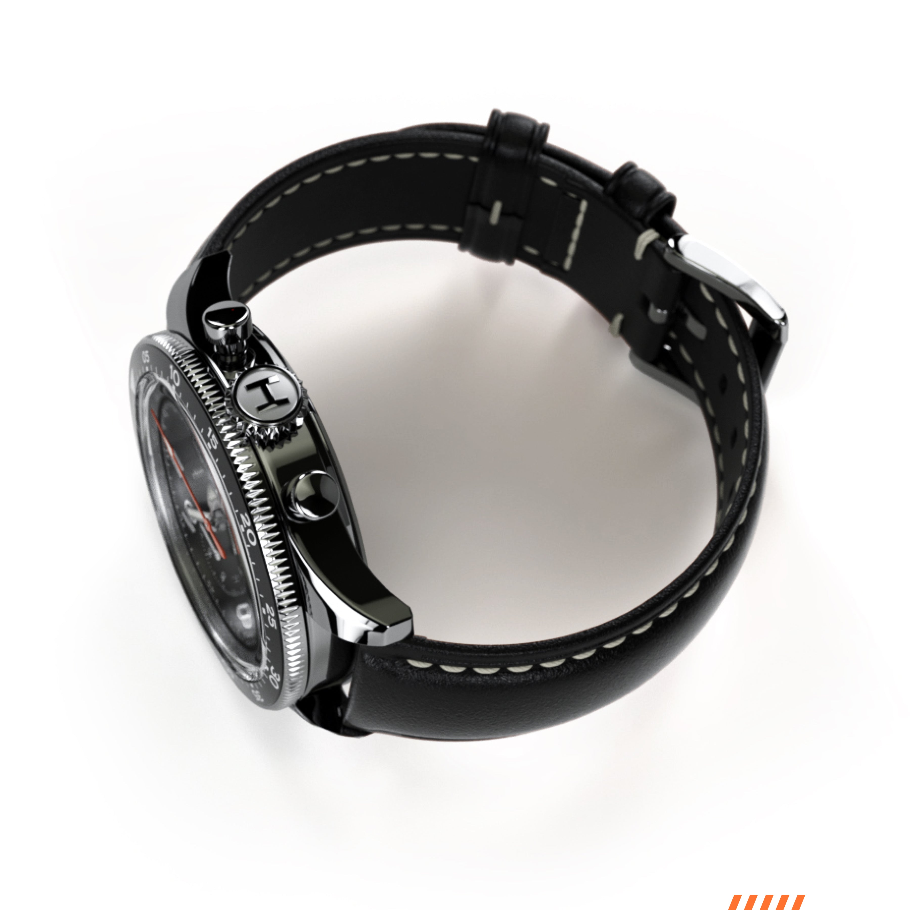 Hemel Air Power — 40mm Big-Eye Hand-Wound Pilot Chronograph (ST19)