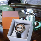 Hemel Sky Racer — 43mm Hand-Wound Panda Chronograph (ST19)