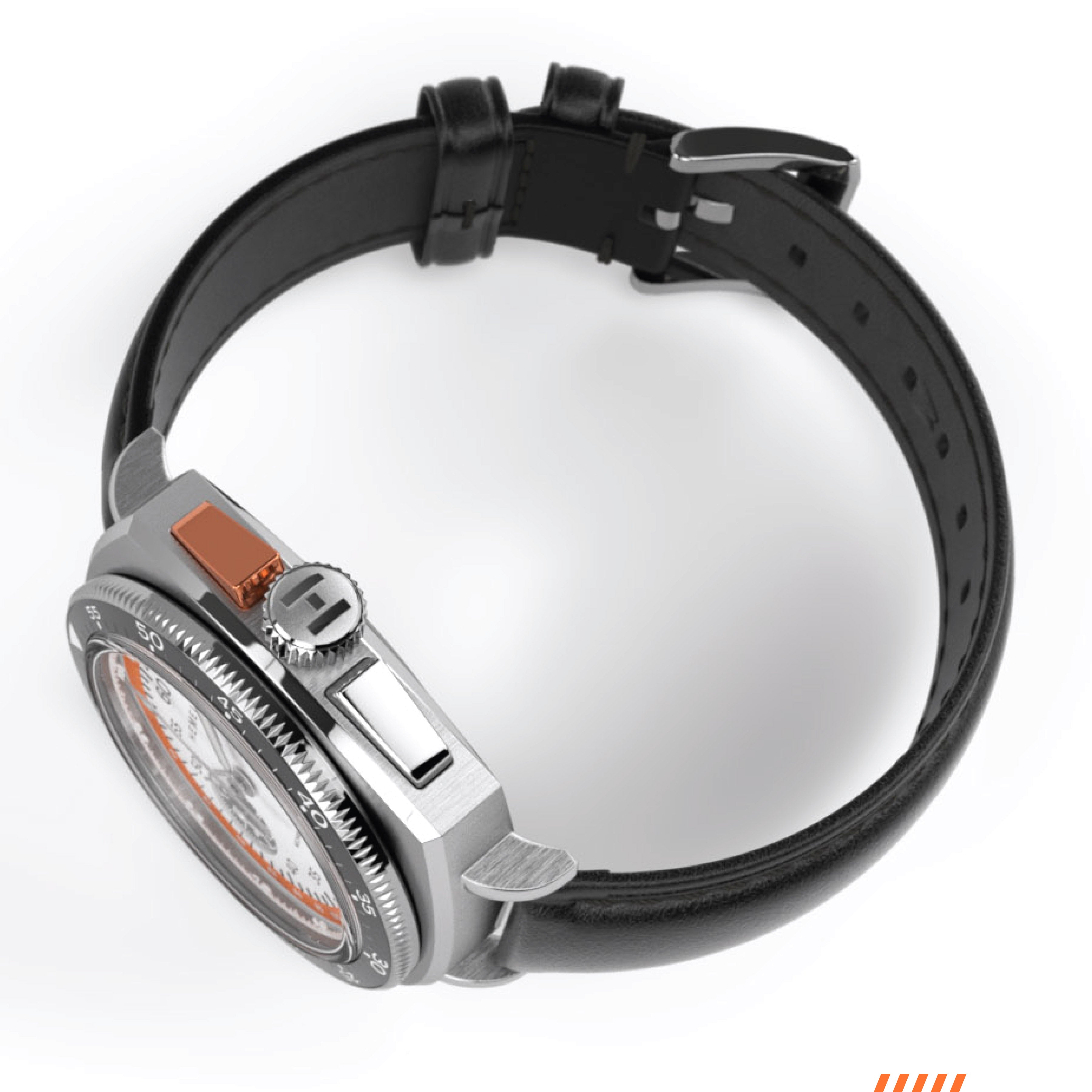 Hemel Sky Racer — 43mm Hand-Wound Panda Chronograph (ST19)