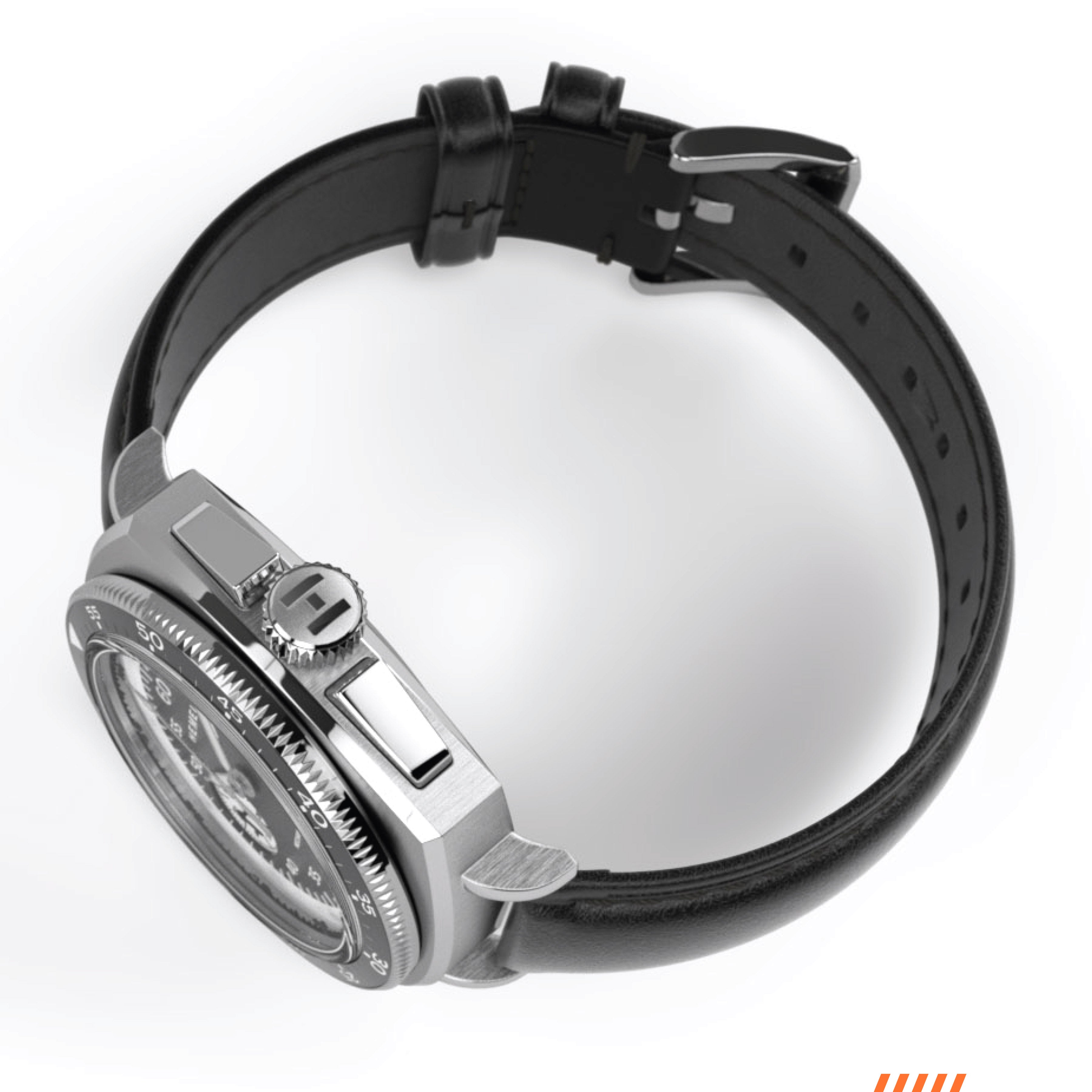 Hemel Sky Racer — 43mm Hand-Wound Panda Chronograph (ST19)