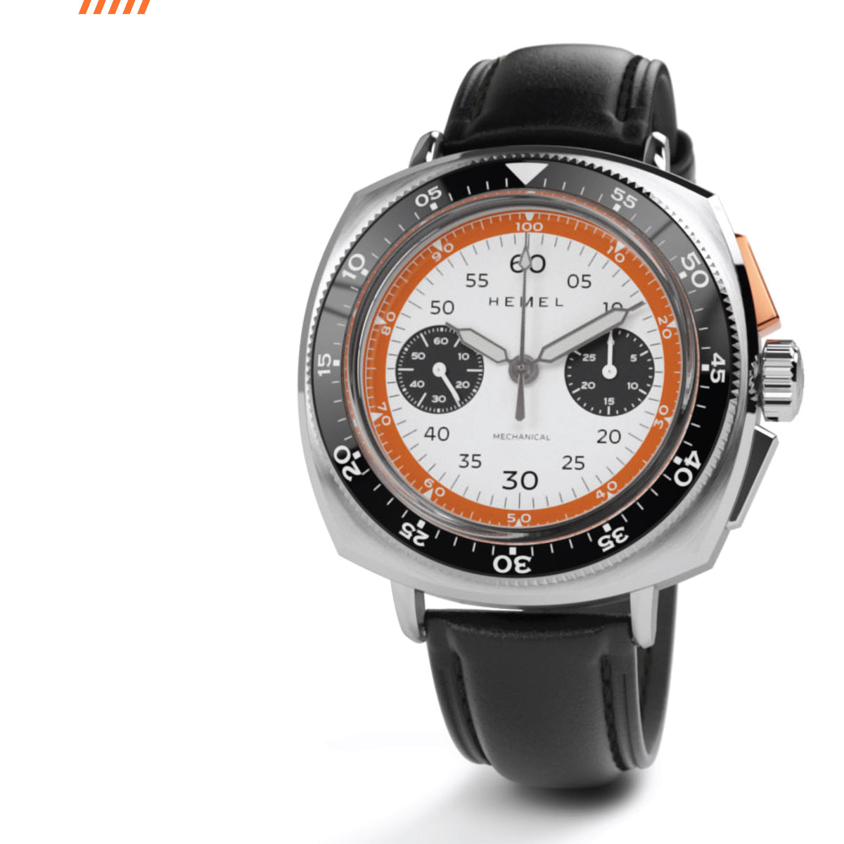 Hemel Sky Racer — 43mm Hand-Wound Panda Chronograph (ST19)