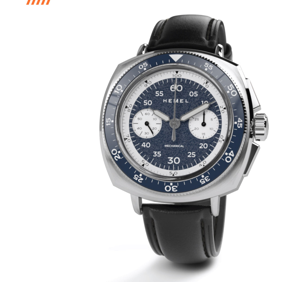 Hemel Sky Racer — 43mm Hand-Wound Panda Chronograph (ST19)