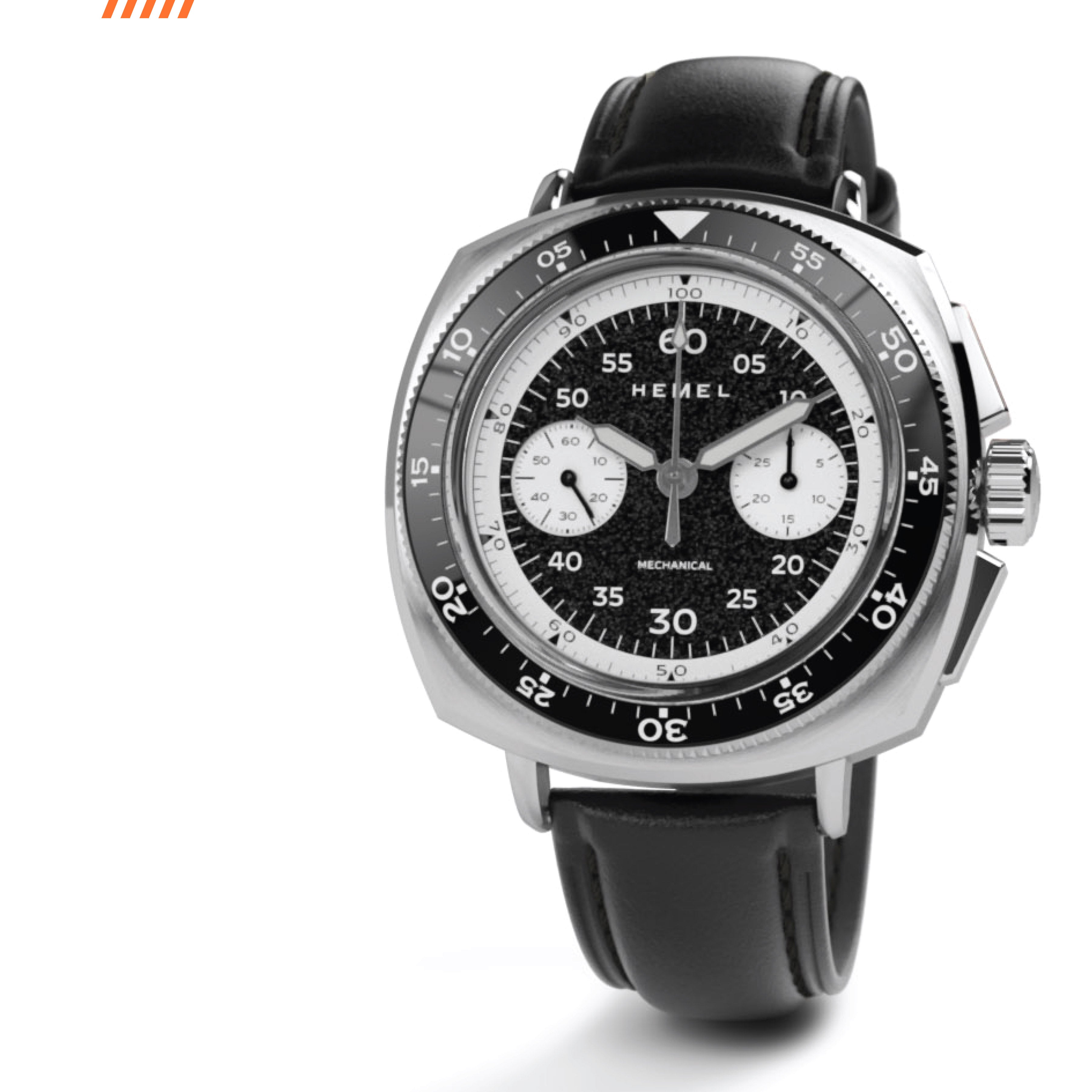 Hemel Sky Racer hand-wound panda chronograph