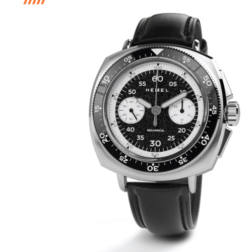 Hemel Sky Racer hand-wound panda chronograph